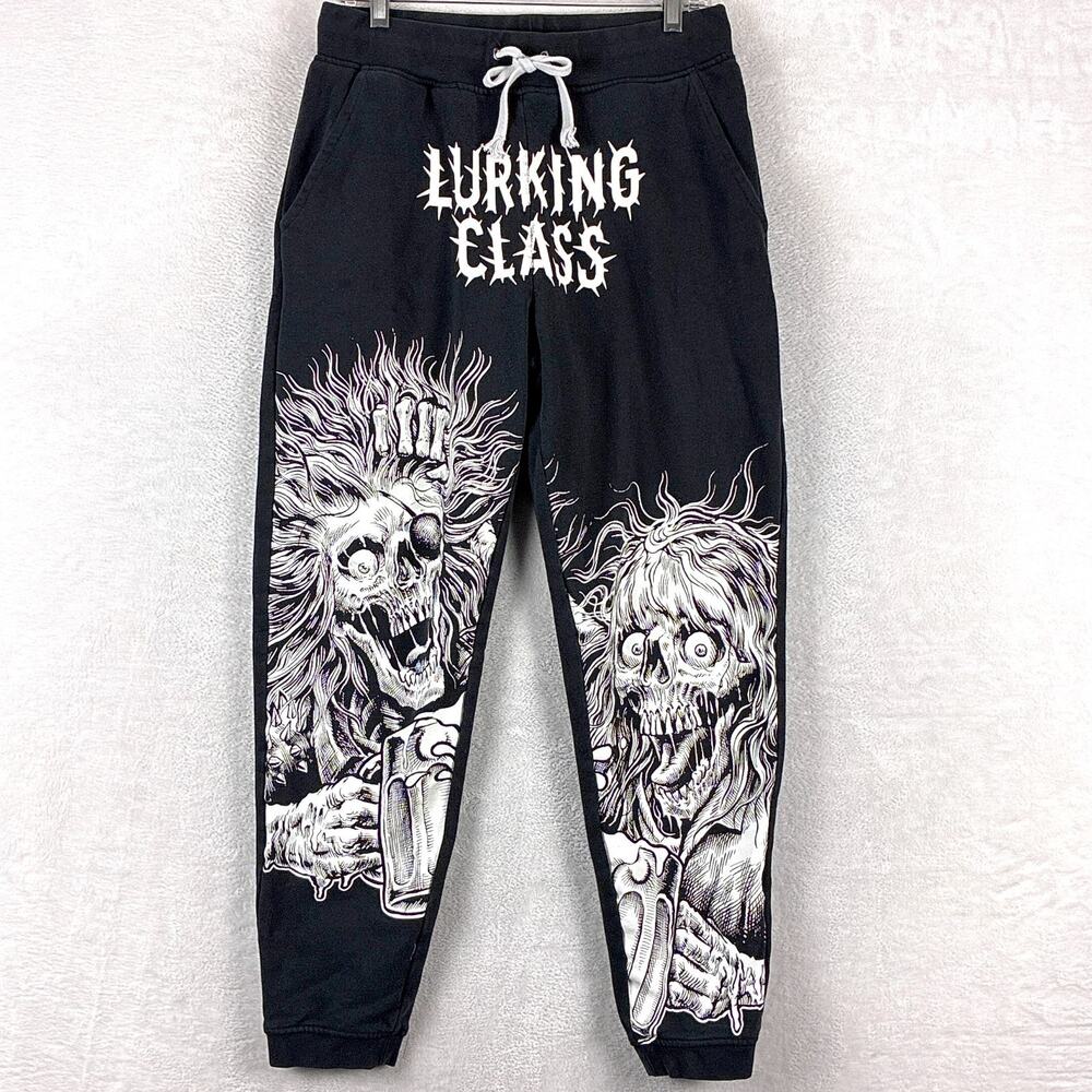 Lurking Class Sweatpants Men S Black Sketchy Tank Stikker Bad Friends Skulls